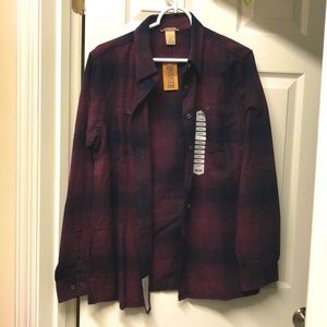 NWT Duluth Trading Co Flannel Button Down